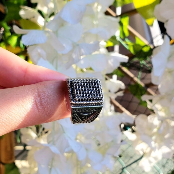 925 Sterling Silver Ring Men's - Picture 3 of 4